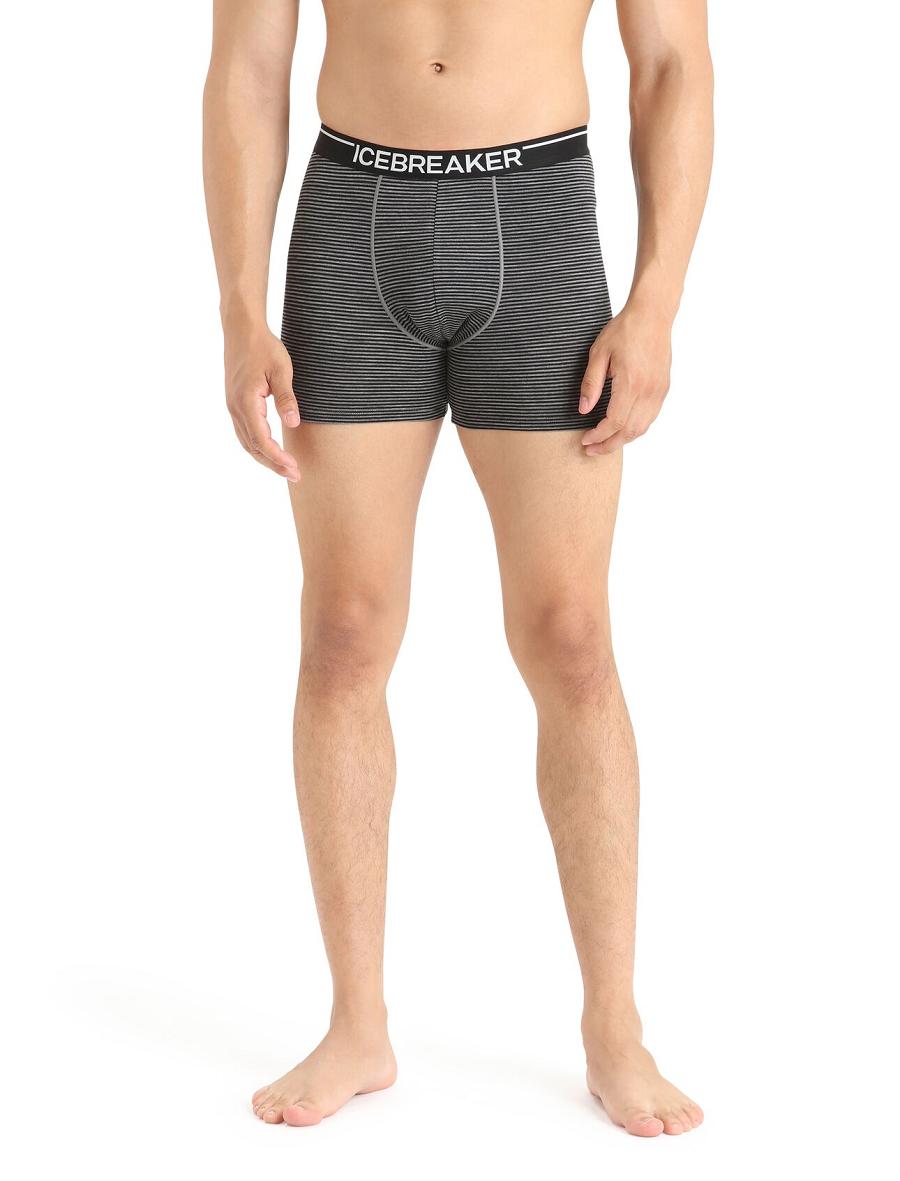 Icebreaker Merino Anatomica Boxers 3 Pack Férfi Fehérnemű Szürke | HU 1282ILHS